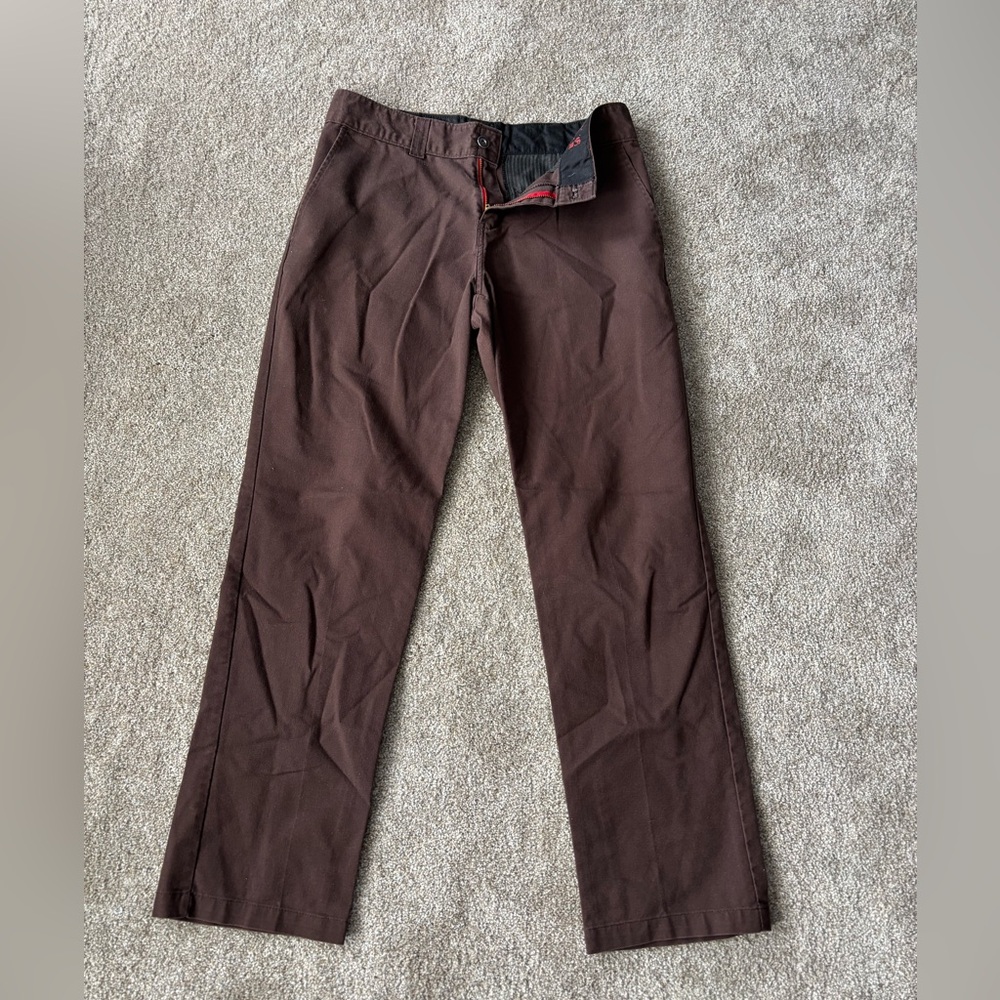 Dickies Men's Brown Straight-Leg Pants